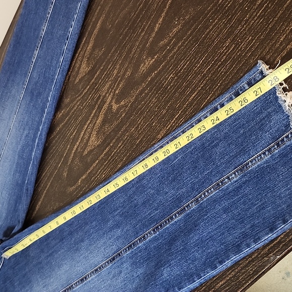 Ramy Brook Zayne Jeans size 32 Seams Ankle Frayed Straight Leg - Picture 6 of 8